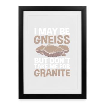 Archéologie Géologie - Affiche encadrée (27 × 37 cm) - noir - Devant