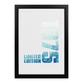 51st Birthday Man Woman 51 Year Old 1975 Gift - Framed poster (27 × 37 cm) - black - Front