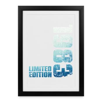 43ème Anniversaire Homme Femme 43 ans 1983 Cadeau - Affiche encadrée (27 × 37 cm) - noir - Devant