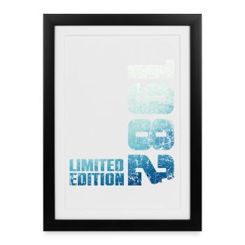 44ème Anniversaire Homme Femme 44 ans 1982 Cadeau - Affiche encadrée (27 × 37 cm) - noir - Devant