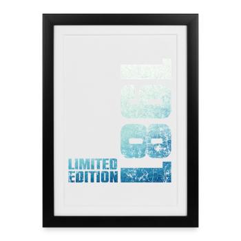 45th Birthday Man Woman 45 Years 1981 Gift - Framed poster (27 × 37 cm) - black - Front