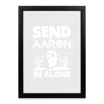 Ghost Hunter Halloween English Saying - Framed poster (27 × 37 cm) - black - Front