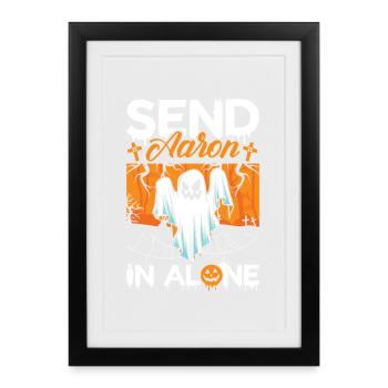 Ghost Hunter Halloween English Saying - Framed poster (27 × 37 cm) - black - Front
