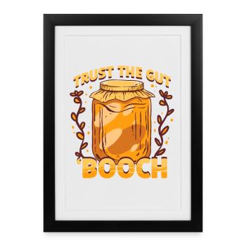 kombucha - Framed poster (27 × 37 cm) - black - Front