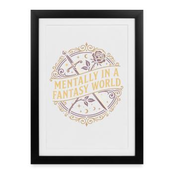 Romantasy Fantasy Romance Booktok Spicy Reader - Framed poster (27 × 37 cm) - black - Front