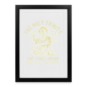 Air Fuel Spark Trinity - Framed poster (27 × 37 cm) - black - Front