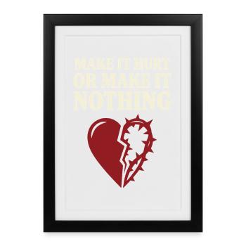 Vampiric Romantic Romance Goth Dark - Framed poster (27 × 37 cm) - black - Front