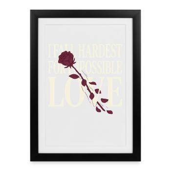 Vampiric Romantic Romance Goth Dark - Framed poster (27 × 37 cm) - black - Front