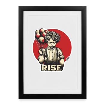 Rise of the Balloon Boy - Framed poster (27 × 37 cm) - black - Front