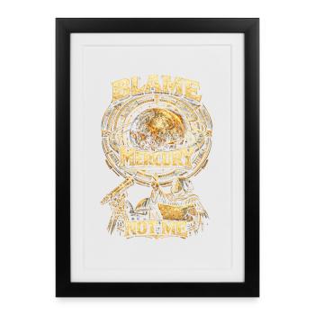 Astronomy Astronomer Blame Mercury Not Me - Framed poster (27 × 37 cm) - black - Front