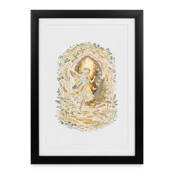 Gothique de fées du noyau des fées - Affiche encadrée (27 × 37 cm) - noir - Devant