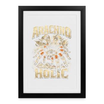 Tarantula Arachno Holic - Affiche encadrée (27 × 37 cm) - noir - Devant