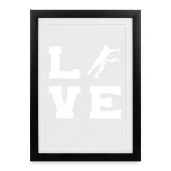Pickleballer Gift for Pickleball Fans - Framed poster (27 × 37 cm) - black - Front