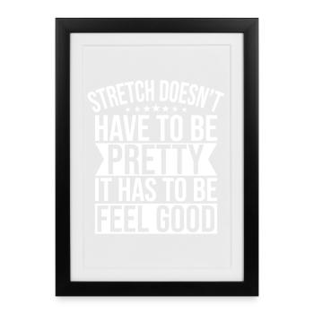 Les passionnés de Pilates ne doivent pas forcément être bons - Affiche encadrée (27 × 37 cm) - noir - Devant