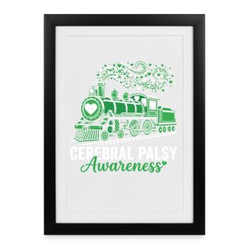 Cerebral Palsy Awareness Train - Framed poster (27 × 37 cm) - black - Front
