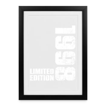 Cadeau d'anniversaire 28 ans 1998 Homme Femme - Affiche encadrée (27 × 37 cm) - noir - Devant