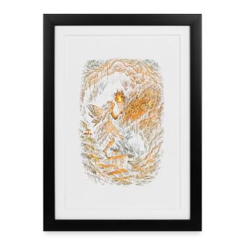 Gothique de fées du noyau des fées - Affiche encadrée (27 × 37 cm) - noir - Devant
