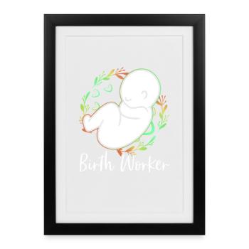 Midwife - Framed poster (27 × 37 cm) - black - Front