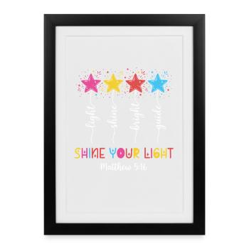 Enfants chrétiens Armor Of God - Affiche encadrée (27 × 37 cm) - noir - Devant