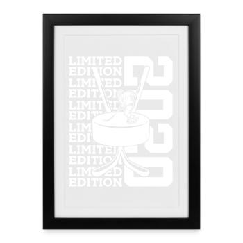 LIMITED EDITION 2020 EISHOCKEY 6. GEBURTSTAG - Framed poster (27 × 37 cm) - black - Front