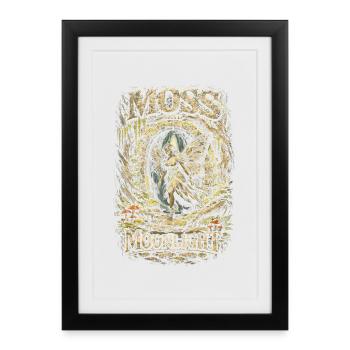 Fairycore Fairy Gothic Moss And Moonlight - Framed poster (27 × 37 cm) - black - Front