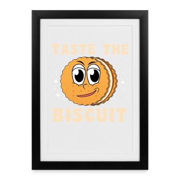 Taste The Biscuit Character - Framed poster (27 × 37 cm) - black - Front