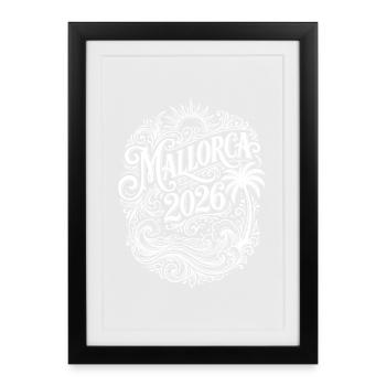 Déclaration de Majorque 2026 - Affiche encadrée (27 × 37 cm) - noir - Devant