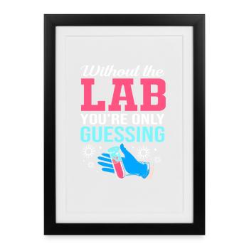 Microbiology Biology Biological Biologist - Framed poster (27 × 37 cm) - black - Front