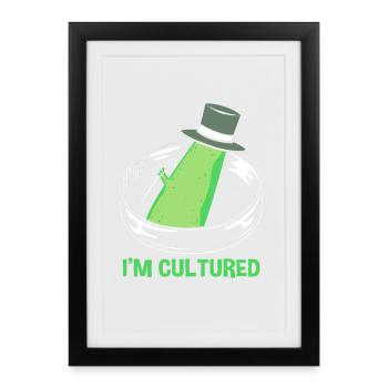 Microbiology Biology Biological Biologist - Framed poster (27 × 37 cm) - black - Front