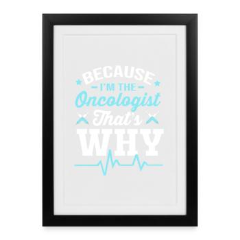 Childhood cancer Cancer survivor Cancer stinks - Framed poster (27 × 37 cm) - black - Front