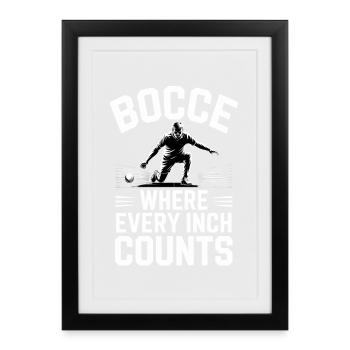 Boccia King Passion de Précision - Affiche encadrée (27 × 37 cm) - noir - Devant