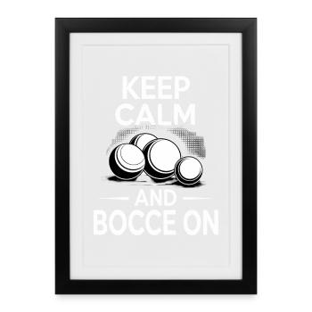 Boccia King Passion de Précision - Affiche encadrée (27 × 37 cm) - noir - Devant
