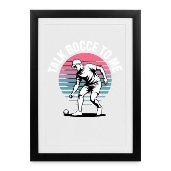 Boccia King Passion de Précision - Affiche encadrée (27 × 37 cm) - noir - Devant