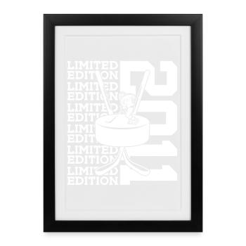 LIMITED EDITION 2011 EISHOCKEY 15. GEBURTSTAG - Framed poster (27 × 37 cm) - black - Front