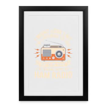 Ham Radio Daydreams - Framed poster (27 × 37 cm) - black - Front