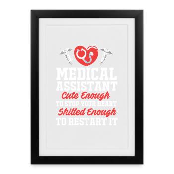 Medical Physician MFA - Framed poster (27 × 37 cm) - black - Front