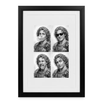 Photo strip of Alexander the Great - Framed poster (27 × 37 cm) - black - Front
