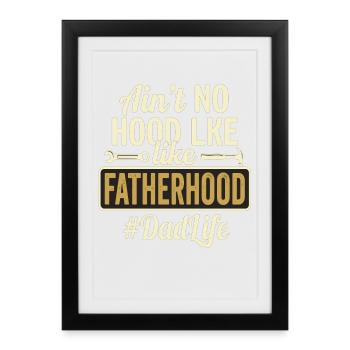 Fatherhood Dad Tool Saying Funny - Framed poster (27 × 37 cm) - black - Front