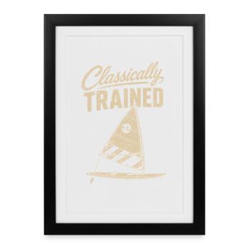 Classically Trained Sailor Tee - Framed poster (27 × 37 cm) - black - Front