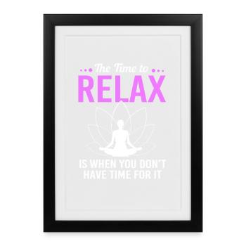 Buddhism Buddhist Buddha Zen Meditation Namaste - Framed poster (27 × 37 cm) - black - Front