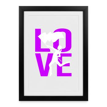 Carnival Flag-waving Flag-waving Carnival - Framed poster (27 × 37 cm) - black - Front