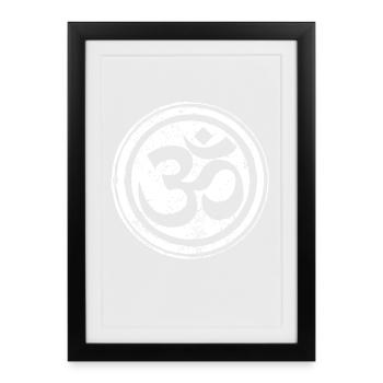 Zen Meditation Buddhism Buddhist Buddha Chakra - Framed poster (27 × 37 cm) - black - Front
