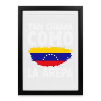 Venezuela Flagge Stolz & Heimat Venezuela - Gerahmtes Poster (27 × 37 cm) - Schwarz - Vorne