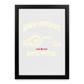 Born Different - Framed poster (27 × 37 cm) - black - Front