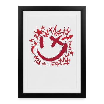 Graffiti Street Art Urban Style - Framed poster (27 × 37 cm) - black - Front