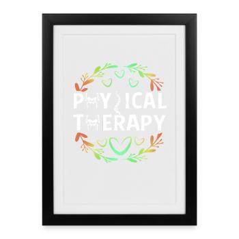 Physiotherapy Physiotherapy Physiotherapist - Framed poster (27 × 37 cm) - black - Front