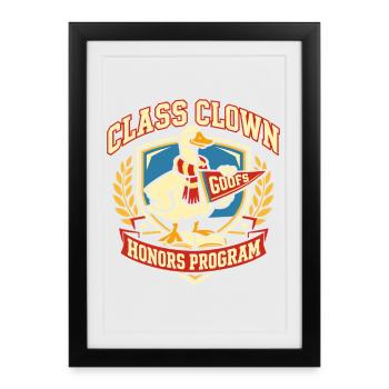 Class Clown - Framed poster (27 × 37 cm) - black - Front