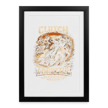 Accélérateur à embrayage motocross motocross - Affiche encadrée (27 × 37 cm) - noir - Devant
