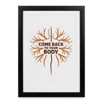 Somatic Healing Somatic Therapy - Framed poster (27 × 37 cm) - black - Front