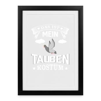 Taubenflüsterer brieftaubenzucht Taubenzüchter - Gerahmtes Poster (27 × 37 cm) - Schwarz - Vorne
